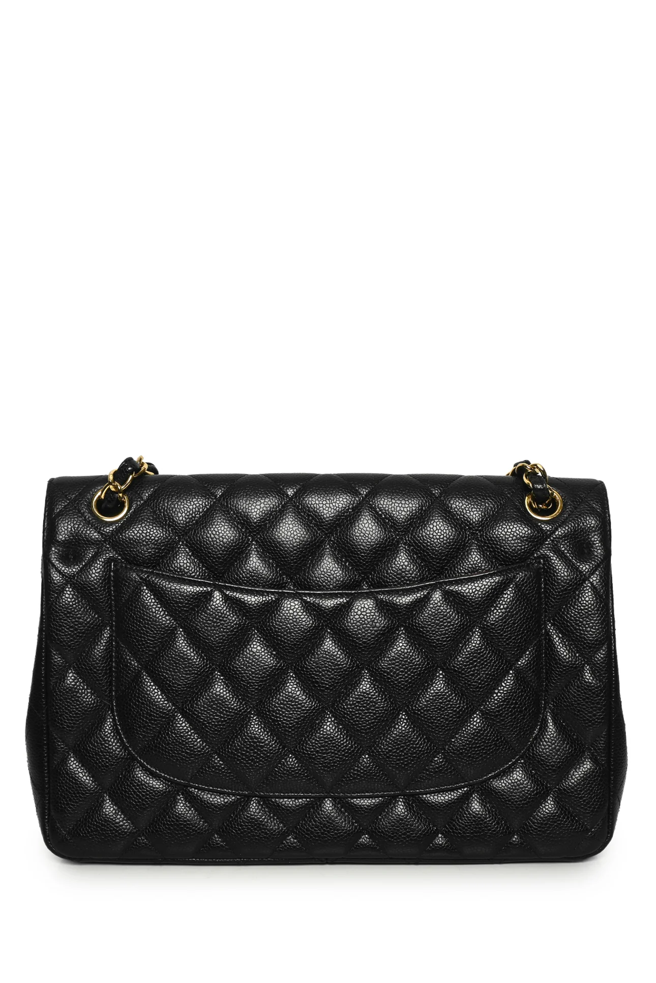 Chanel 2011 Caviar Quilted Jumbo Double Flap Shoulder Bag - Image 3