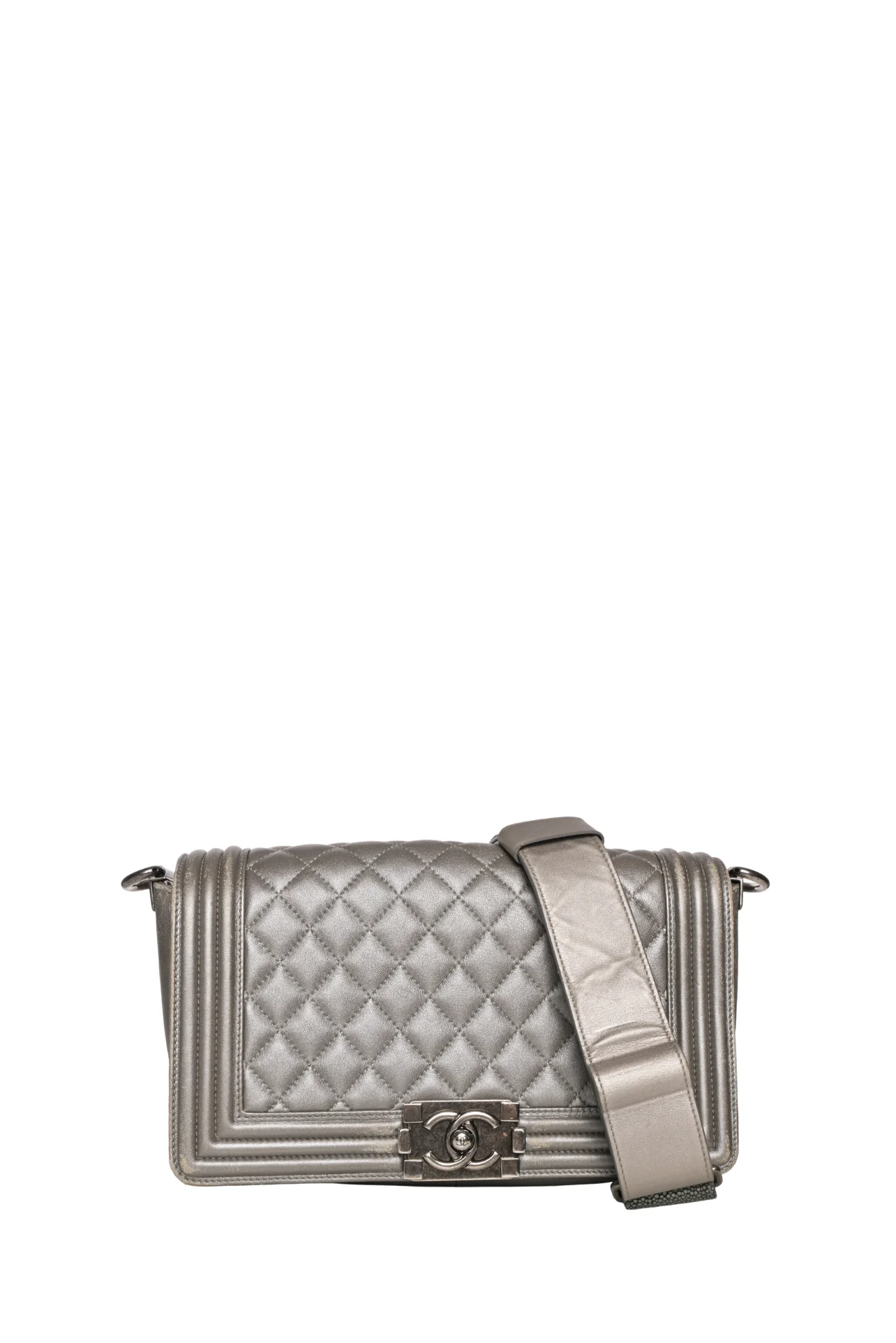 Chanel 2011 Medium Quilted Leather Boy Bag