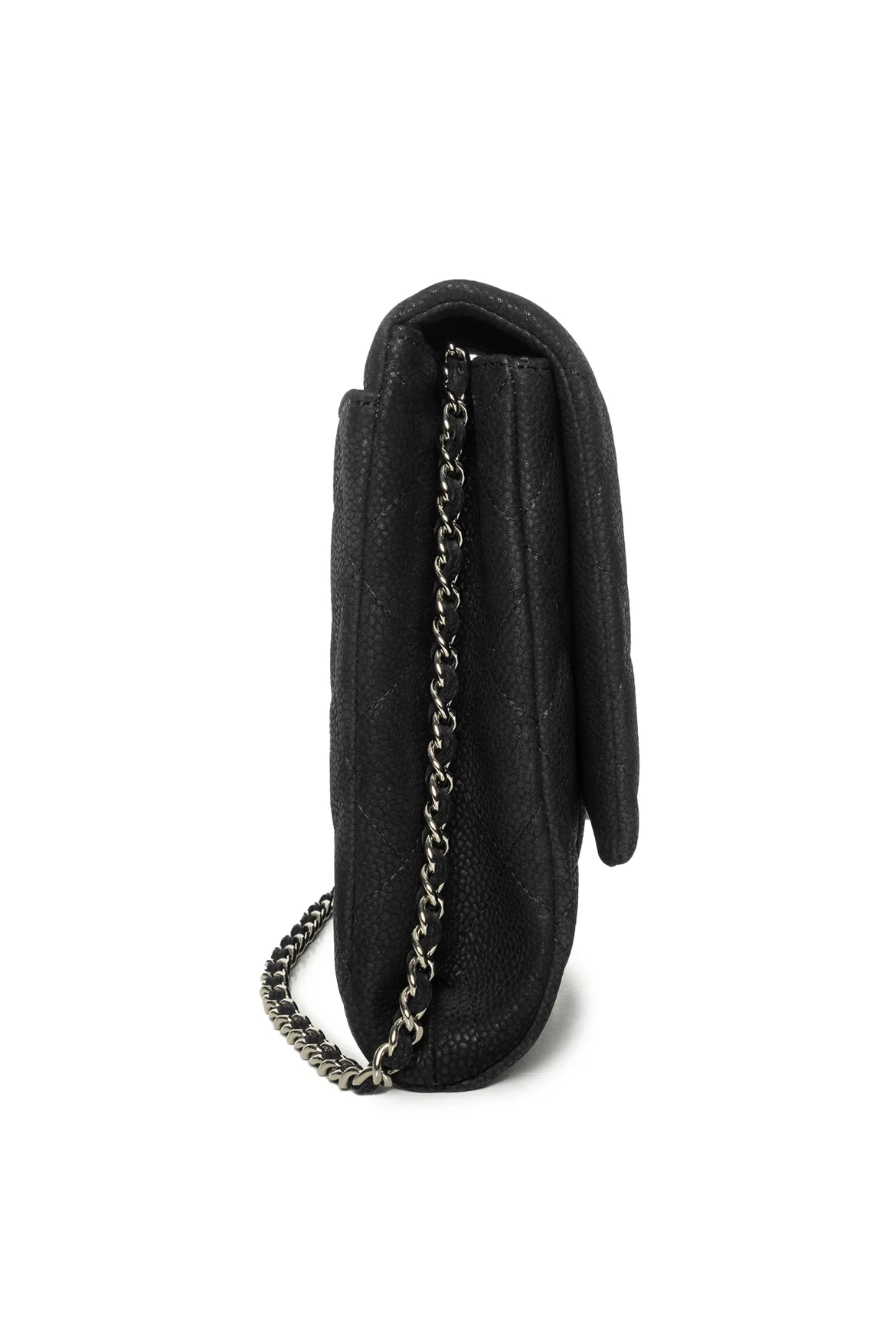 Chanel 2012-2013 Classic Quilted Nubuck Leather Chain Clutch Shoulder Bag - Image 2