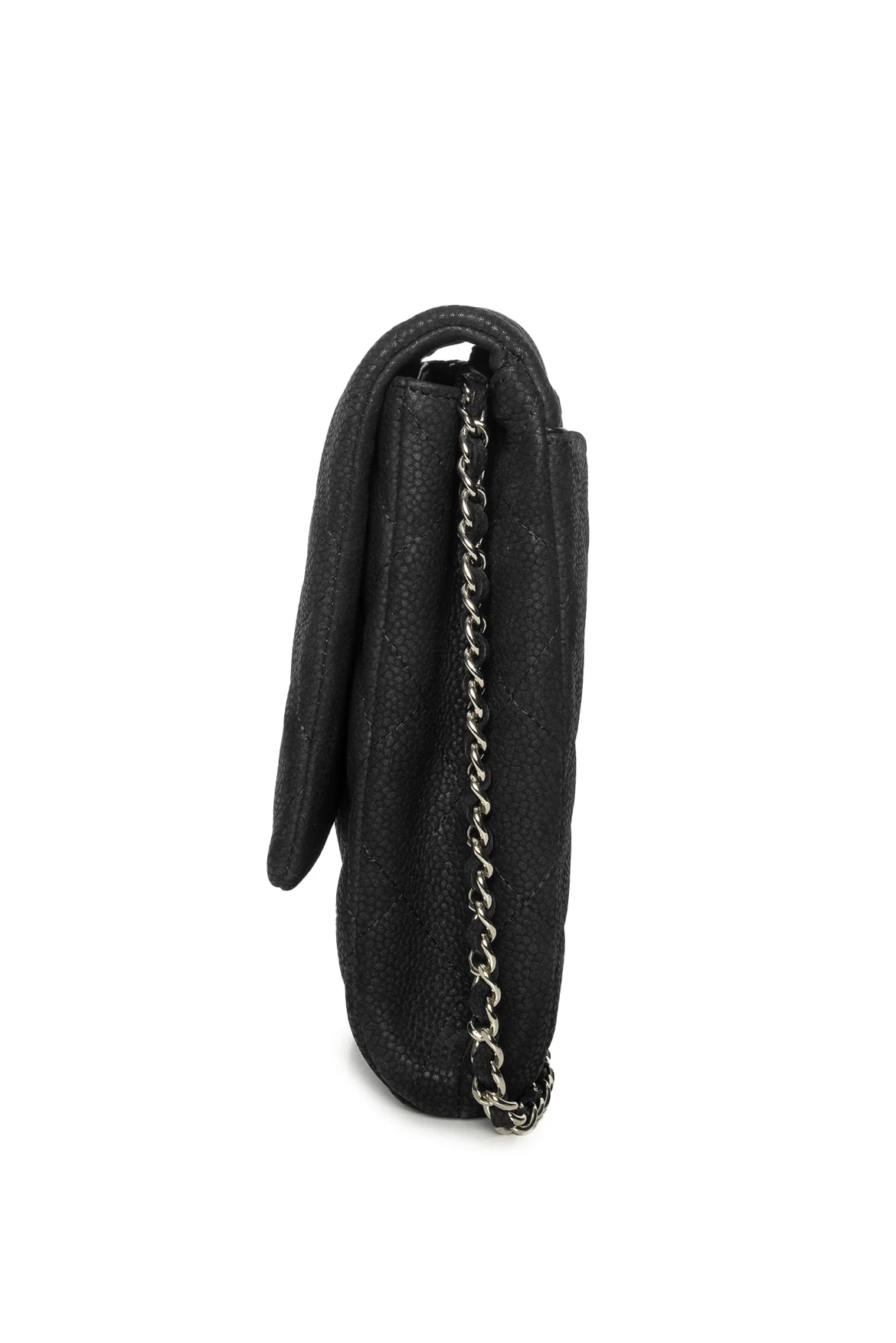 Chanel 2012-2013 Classic Quilted Nubuck Leather Chain Clutch Shoulder Bag - Image 4