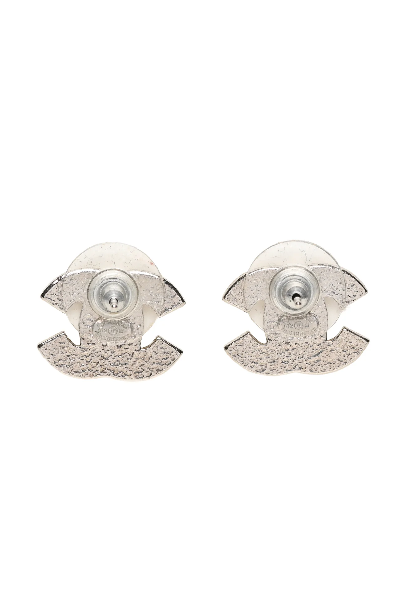 Chanel 2012 Crystal CC Stud Earrings - Image 2