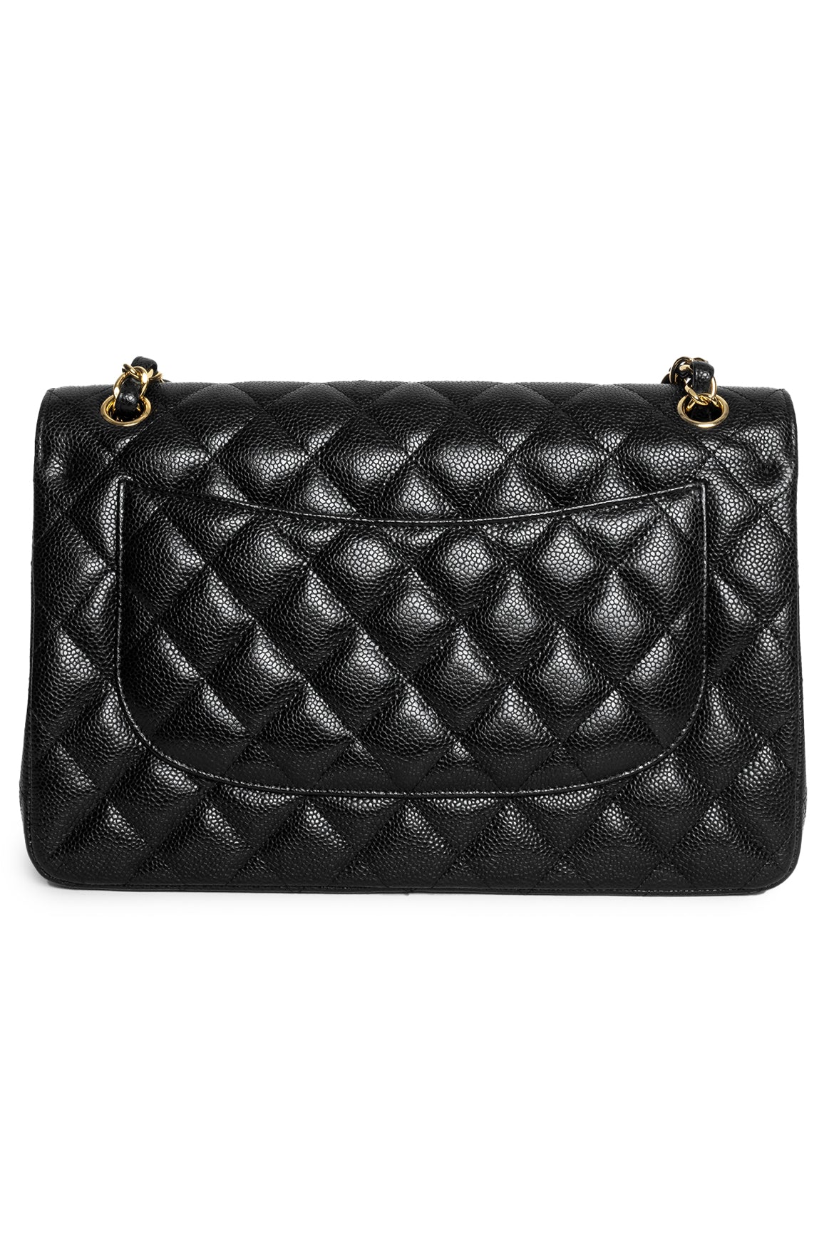 Chanel 2013-14 Caviar Leather Jumbo Classic Flap Bag - Image 3