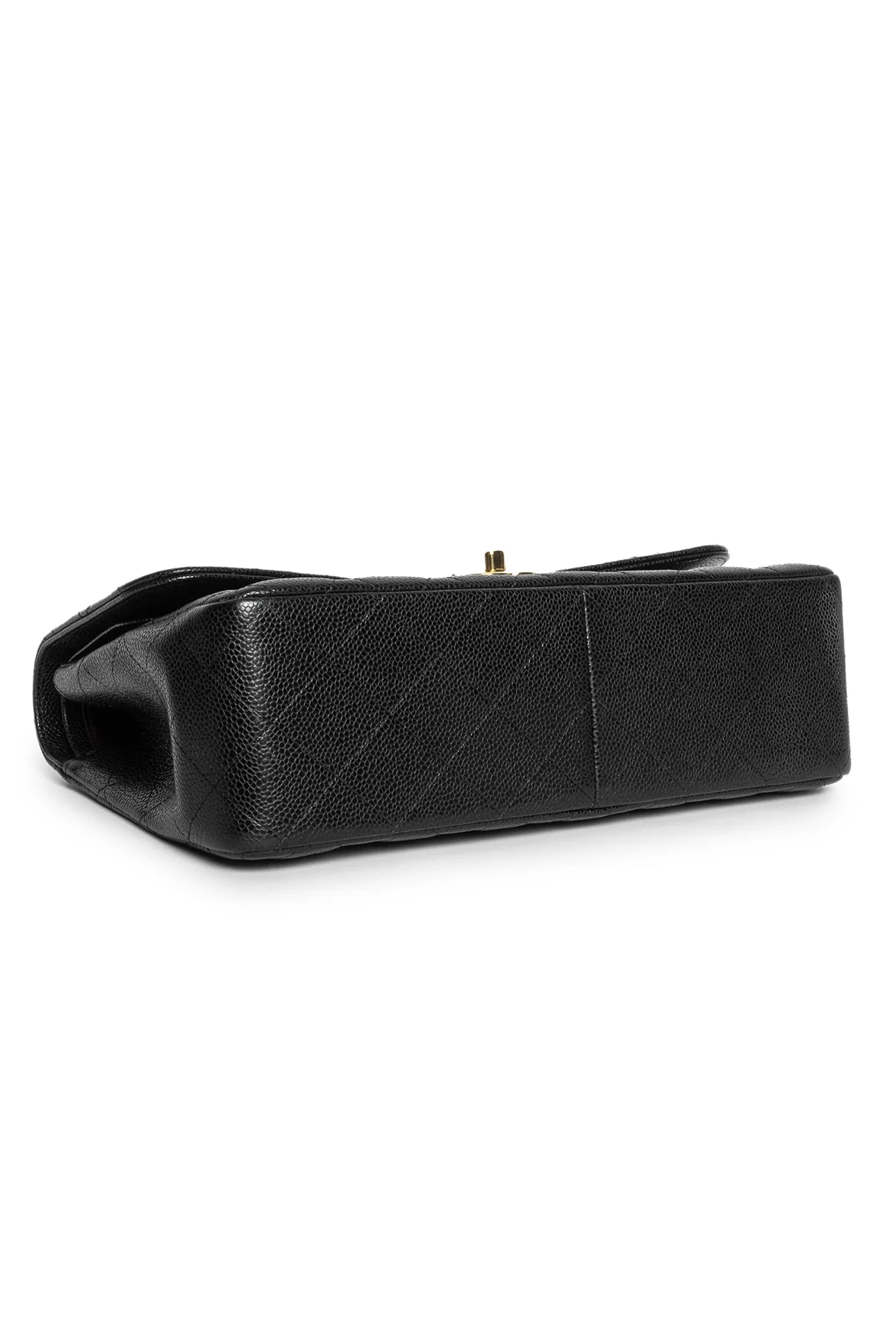Chanel 2013-14 Caviar Leather Jumbo Classic Flap Bag - Image 5