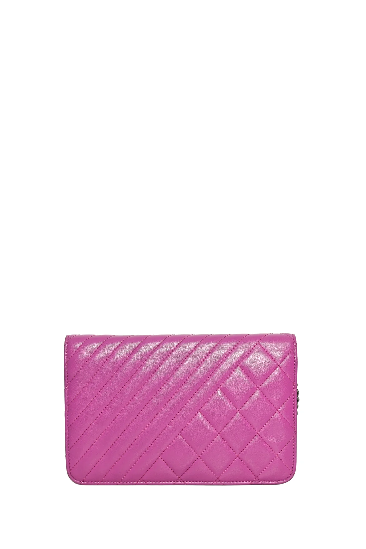 Chanel 2014-2015 Coco Boy Quilted Lambskin Wallet On Chain Crossbody - Image 3