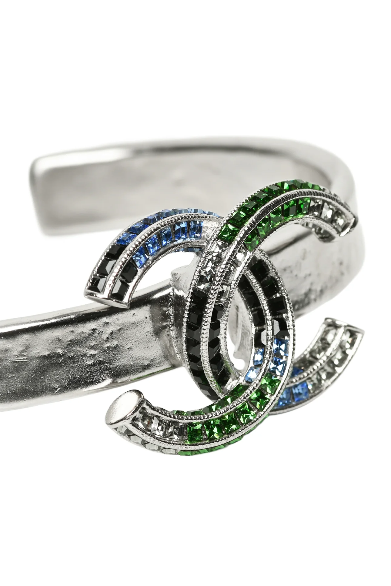 Chanel 2015 CC Crystal Cuff Bracelet - Image 3