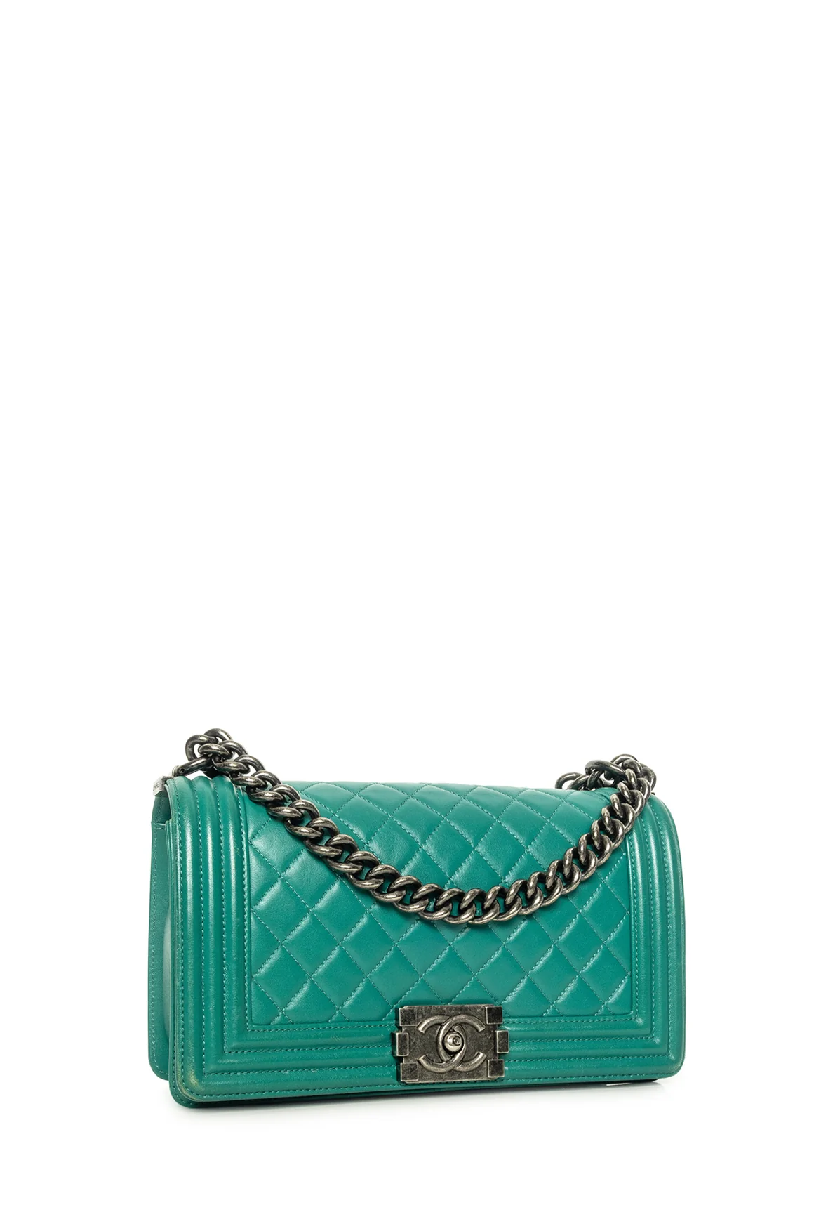 Chanel 2016-2017 Calfskin Quilted Medium Boy Bag - Image 2