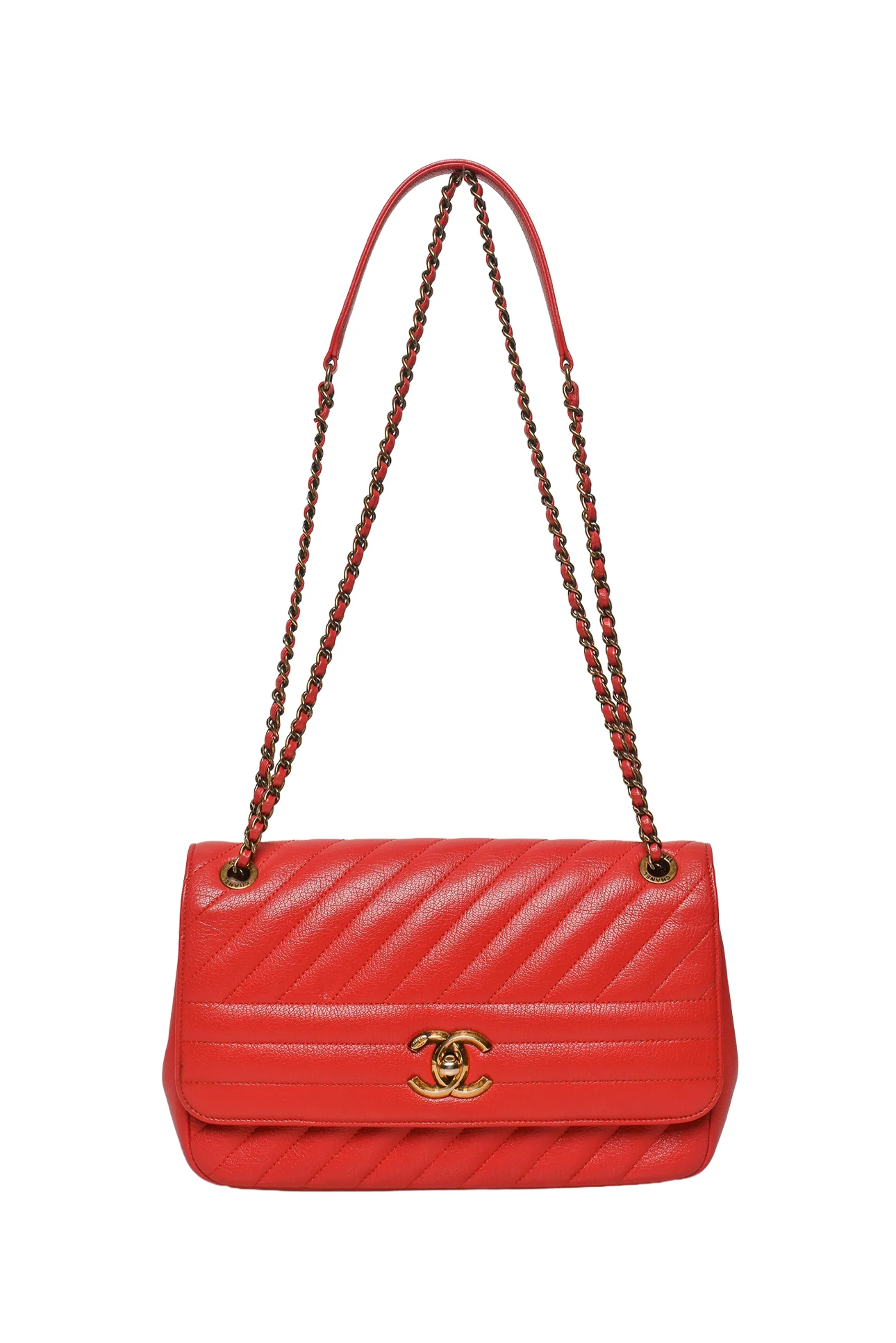Chanel 2016-2017 Diagonal Quilted Flap Shoulder Bag - Image 5