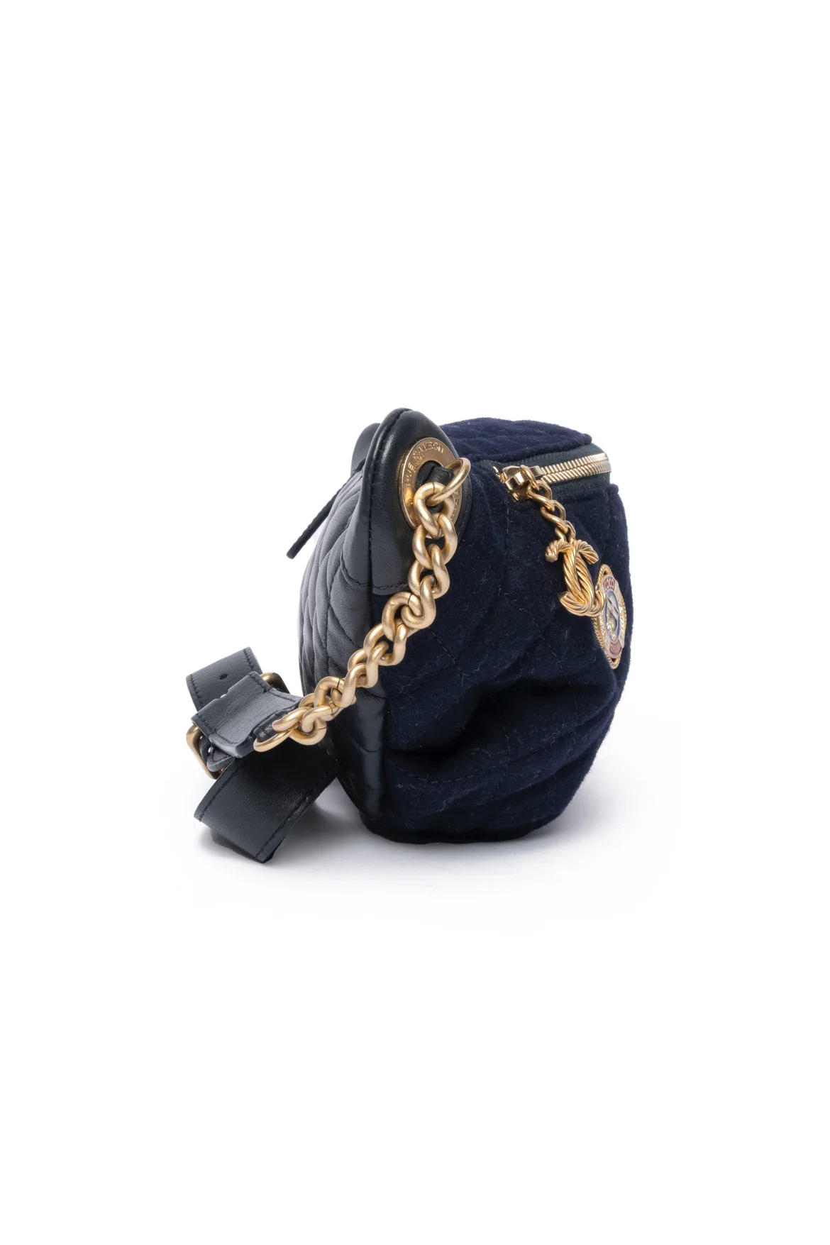 Chanel 2018 Paris-Hamburg Sailor Charms Quilted Wool Belt Bag - Image 2