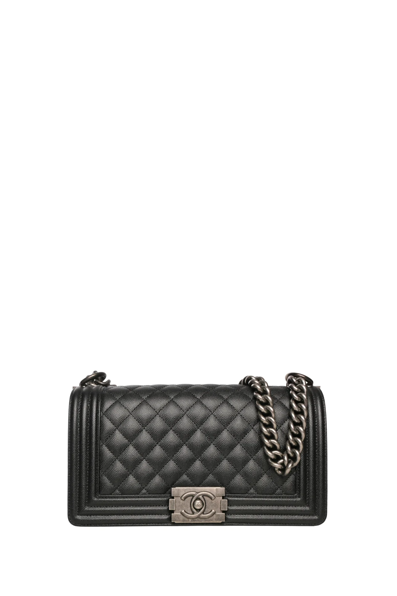 Chanel 2019 Caviar Quilted Medium Boy Bag