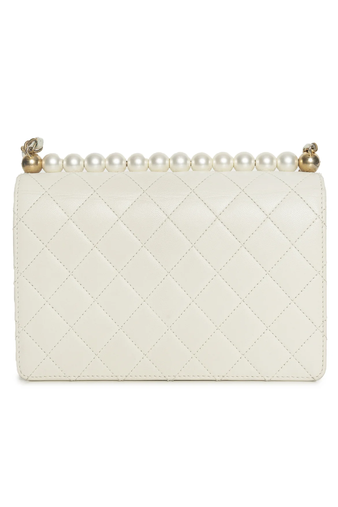 Chanel 2019 Quilted Lambskin Small Chic Pearls Chain Crossbody - Image 3