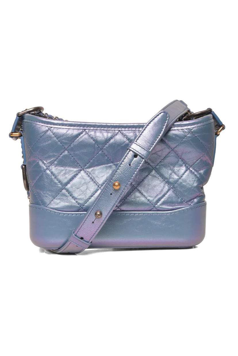 Chanel 2019 Small Gabrielle Iridescent Chain Hobo - Image 3