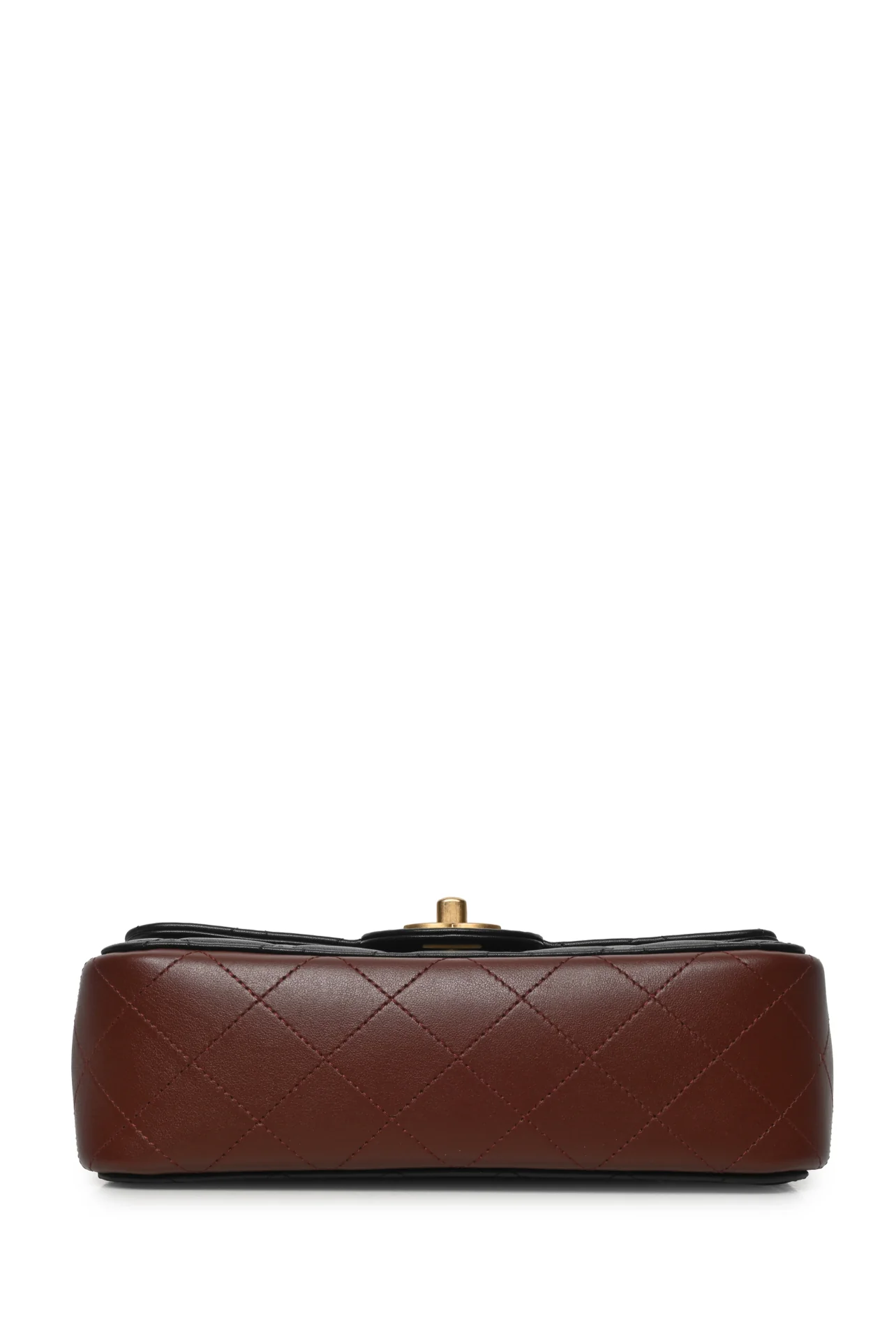 Chanel 2020 Bicolor Quilted Calfskin Small Strap Into Flap Bag - Image 4