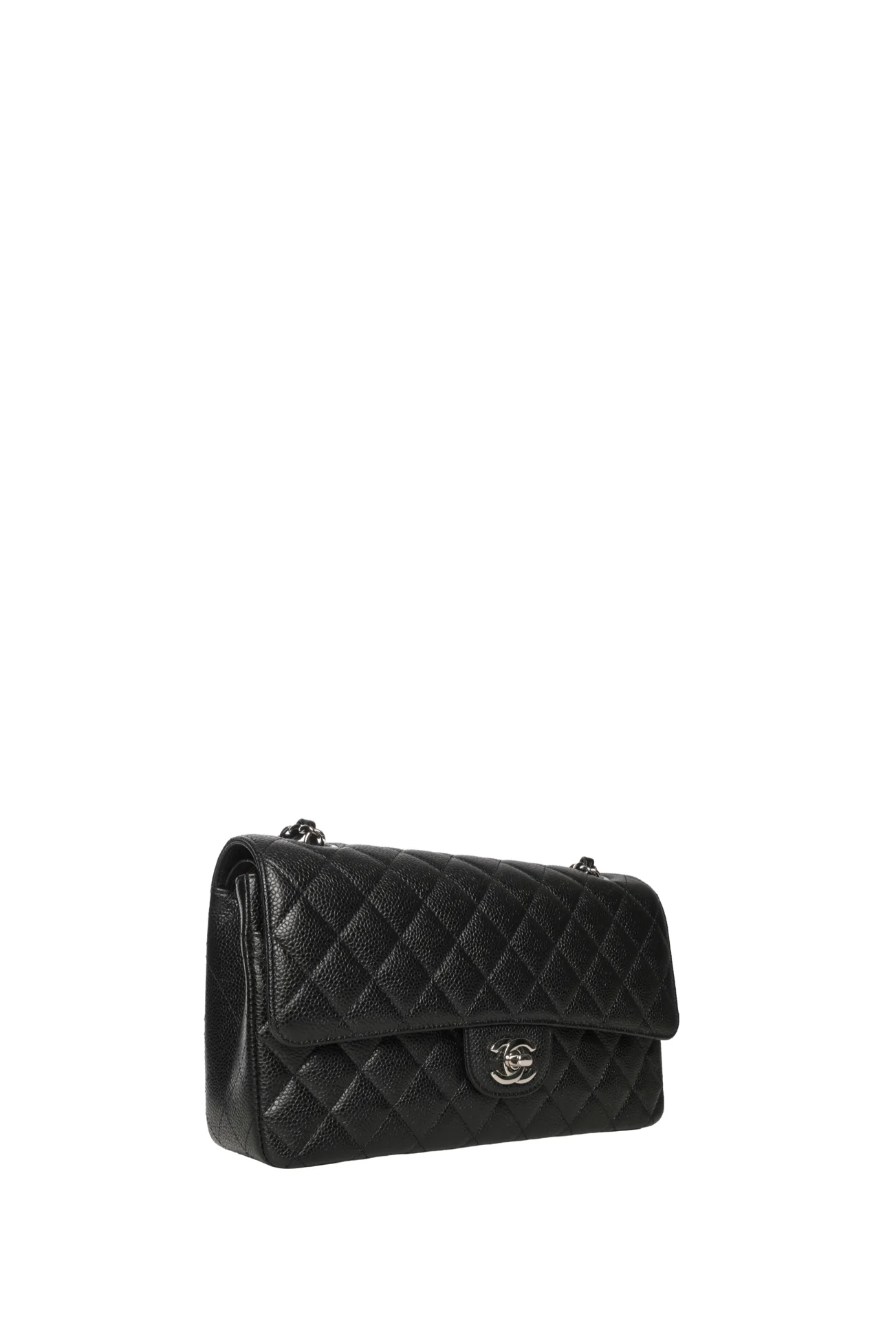 Chanel 2020 Caviar Quilted Medium Double Flap Bag - Image 2