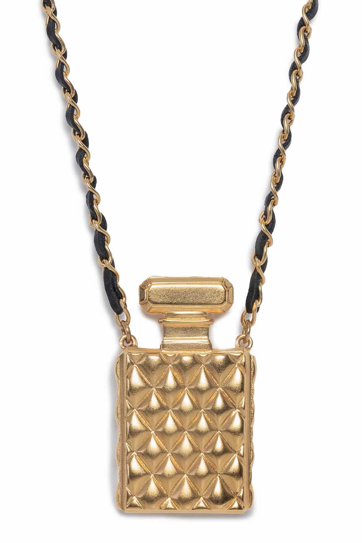 Chanel 2020 CC Perfume Bottle Pendant Necklace - Image 3