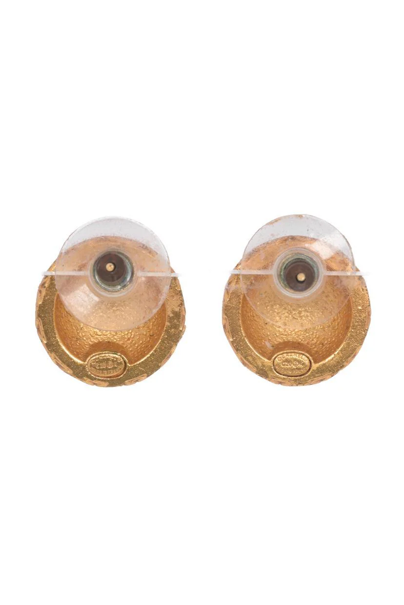 Chanel 2020 CC Round Stud Earrings - Image 2