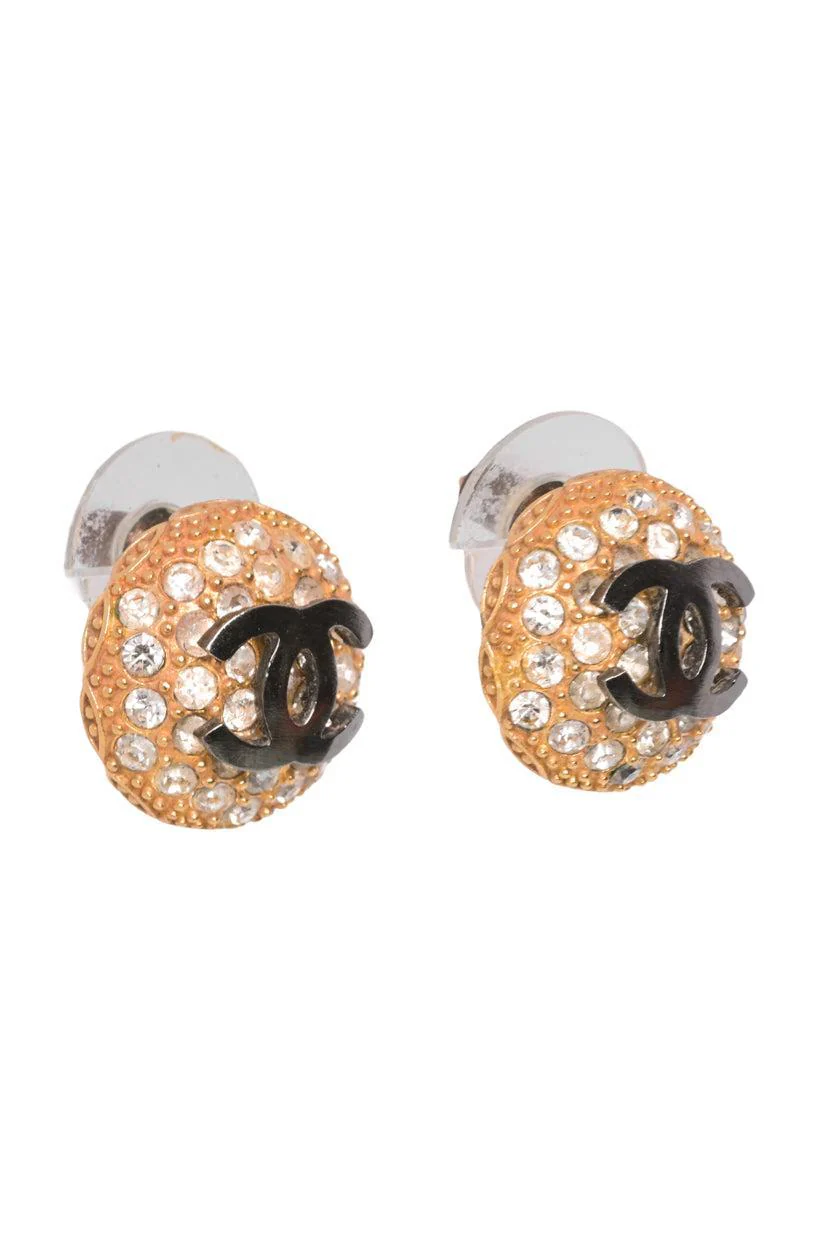 Chanel 2020 CC Round Stud Earrings - Image 3