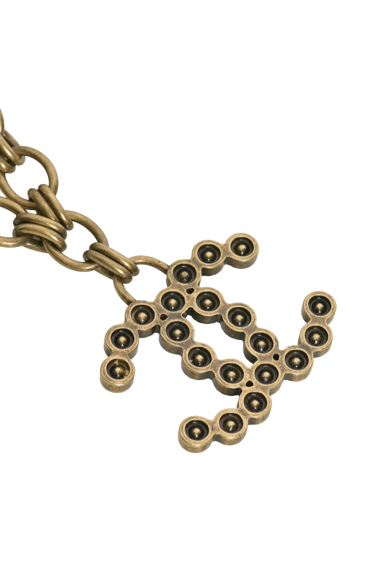 Chanel 2020 Crystal Chain Link CC Necklace - Image 3