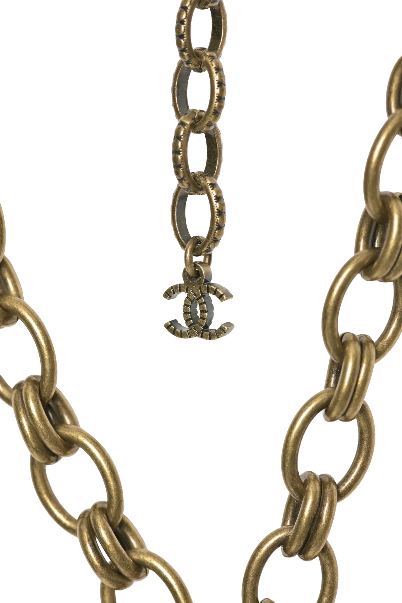 Chanel 2020 Crystal Chain Link CC Necklace - Image 4