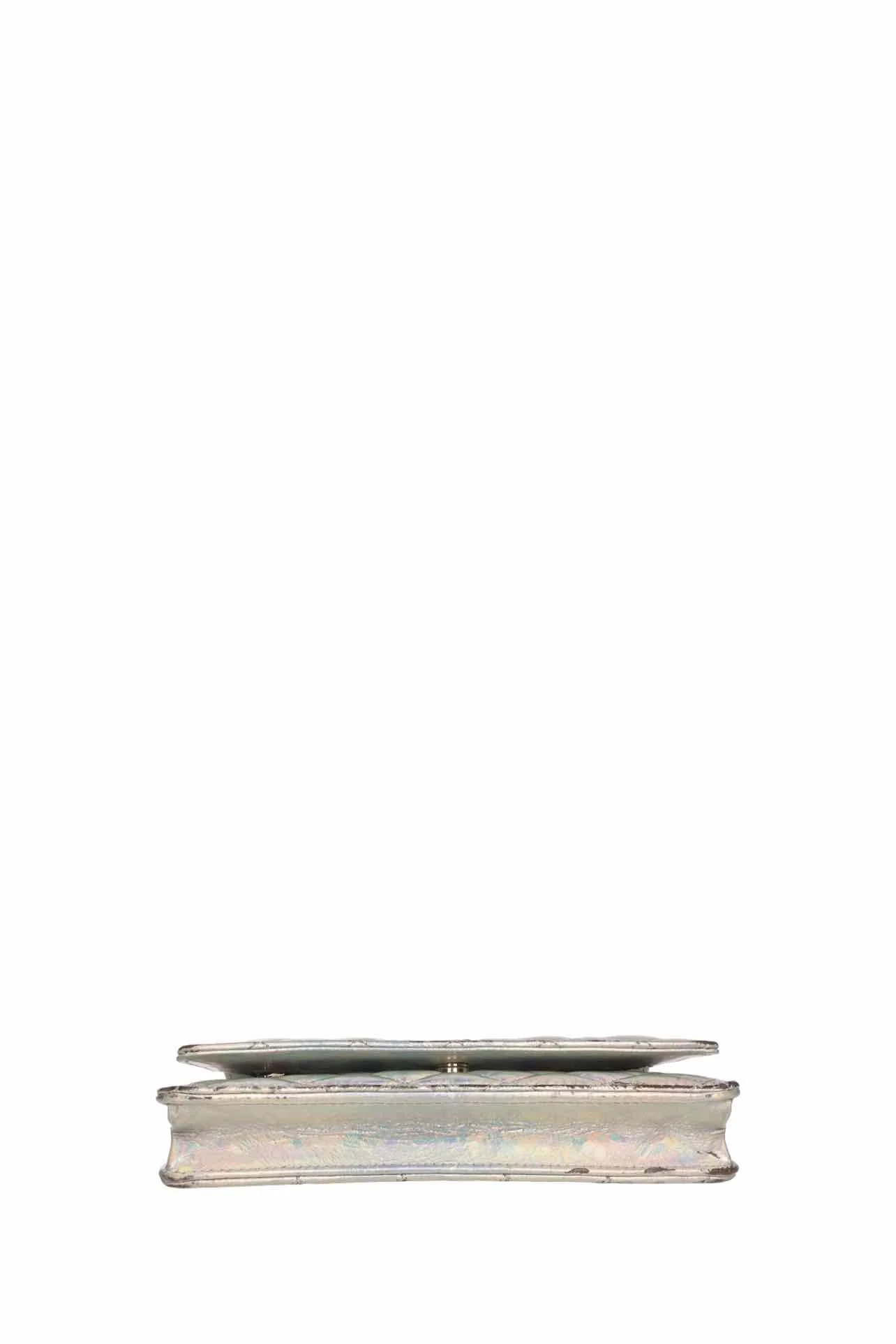 Chanel 2021 Iridescent Goatskin Quilted Wallet On Chain - Image 4