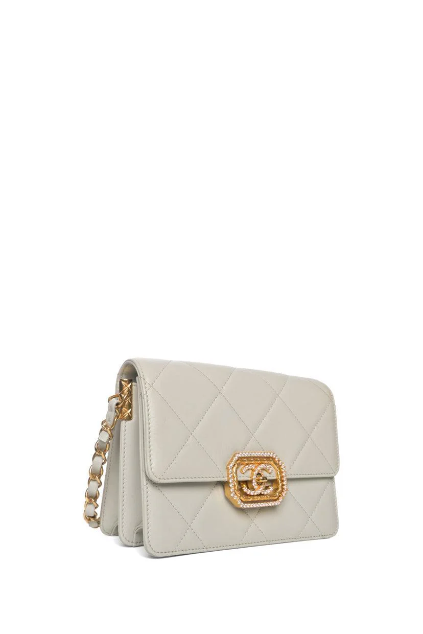 Chanel 2022-2023 CC Strass Mini Flap Bag - Image 2