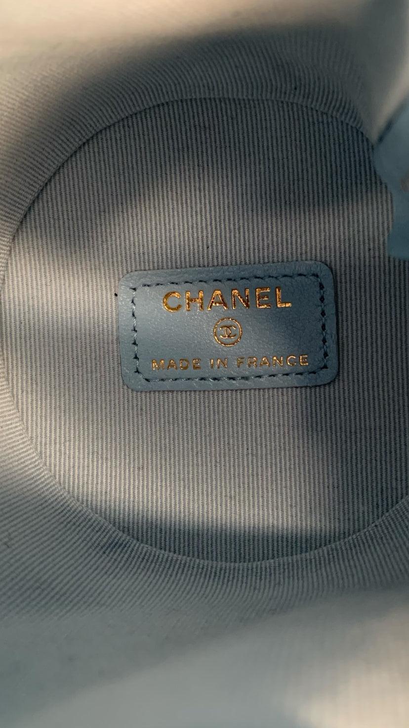 Chanel 2022 Crossbody Micro Drawstring Chain Bucket Bag - Image 7