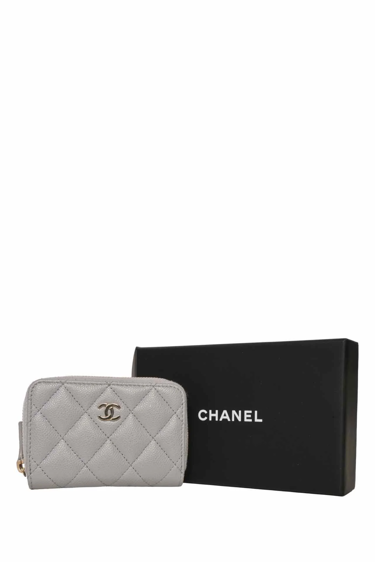 Chanel 2023 Caviar Quilted Classic Zipped Coin Pouch - Image 3