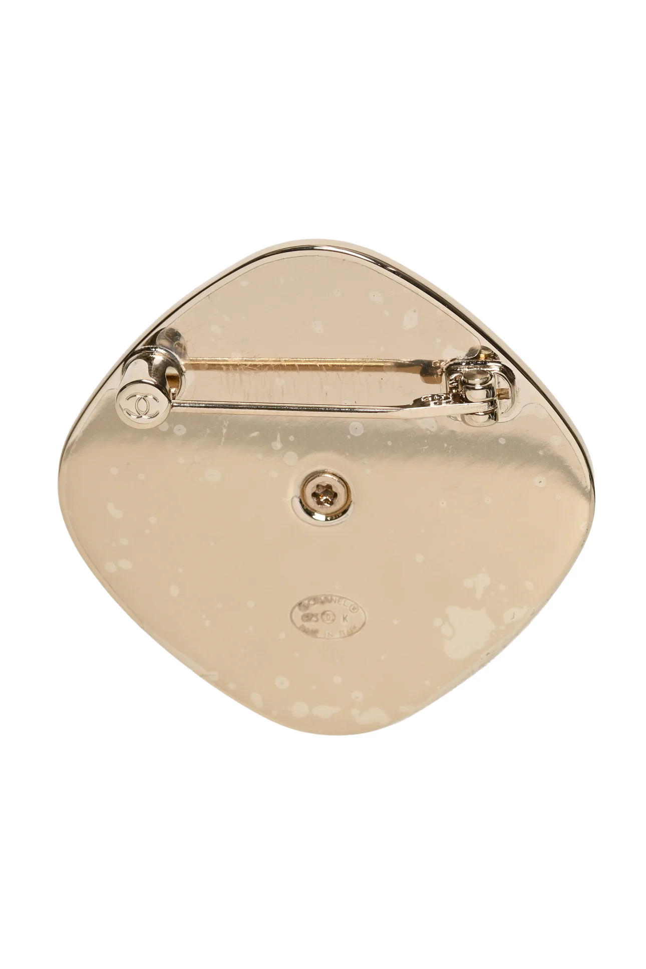 Chanel 2023 Crystal & Faux Pearl CC Brooch - Image 2