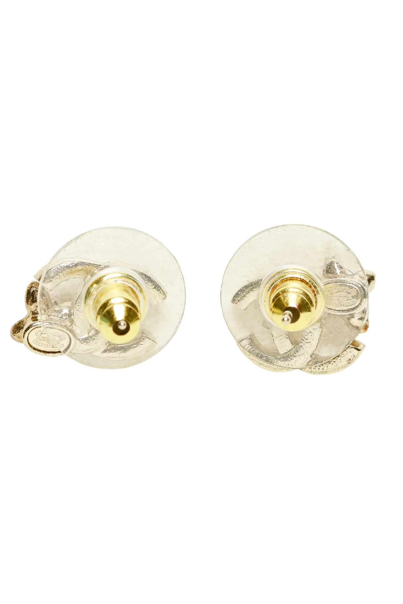 Chanel 2023 Mini CC Pearl Flower Earrings - Image 2