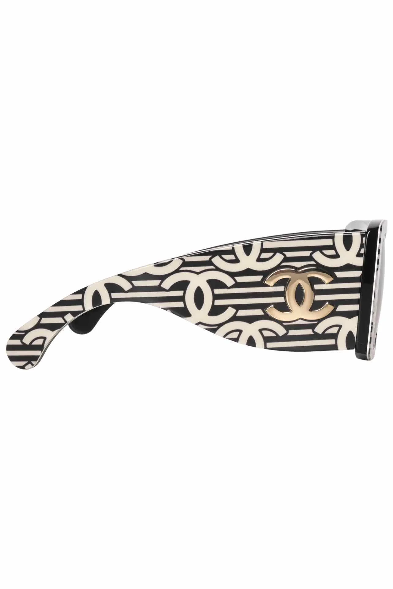 Chanel Acetate CC Logo Square Sunglasses - Image 3