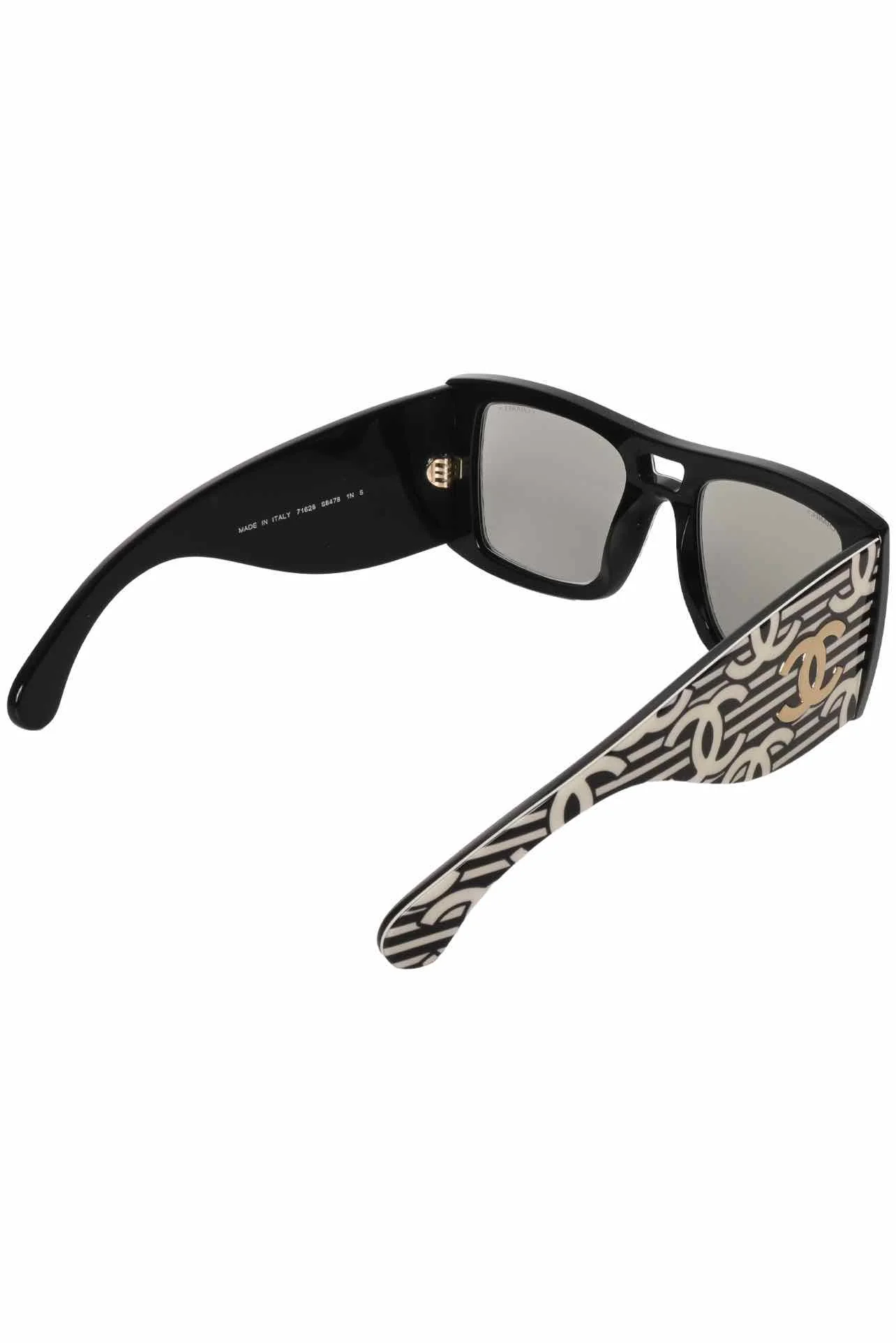 Chanel Acetate CC Logo Square Sunglasses - Image 4