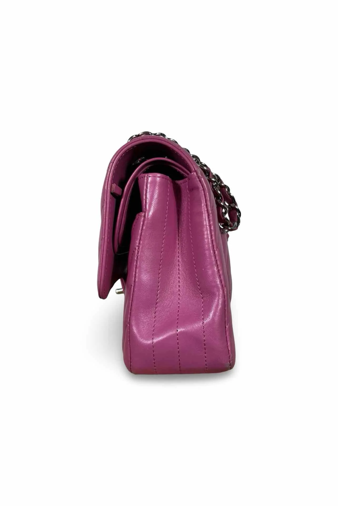 Chanel Calfskin Chevron Quilted Medium Double Flap - Image 2