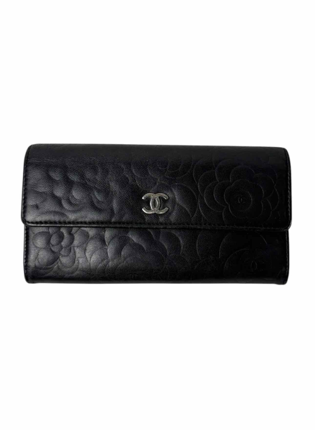 Chanel Camillia Embossed Leather Wallet - Image 2