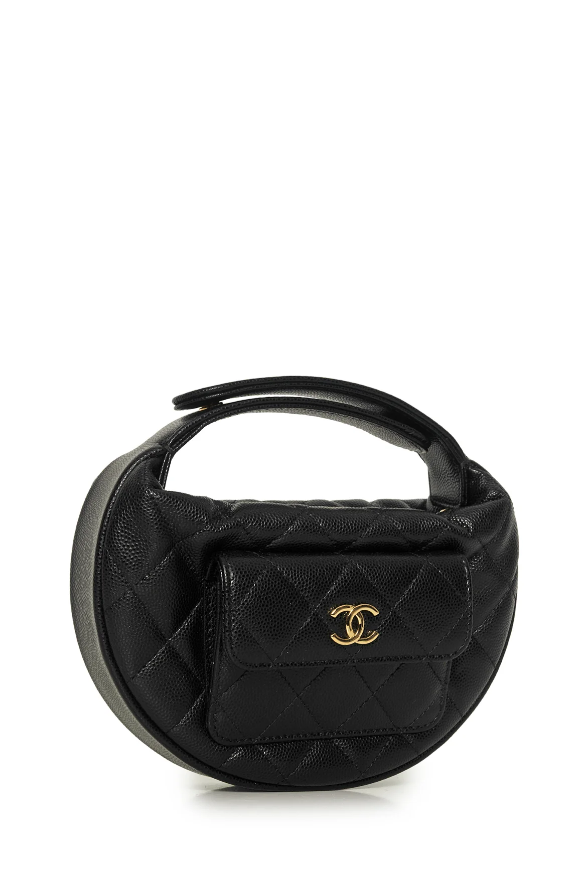 Chanel Caviar Quilted Polly Pocket Pouch Hobo - Image 2