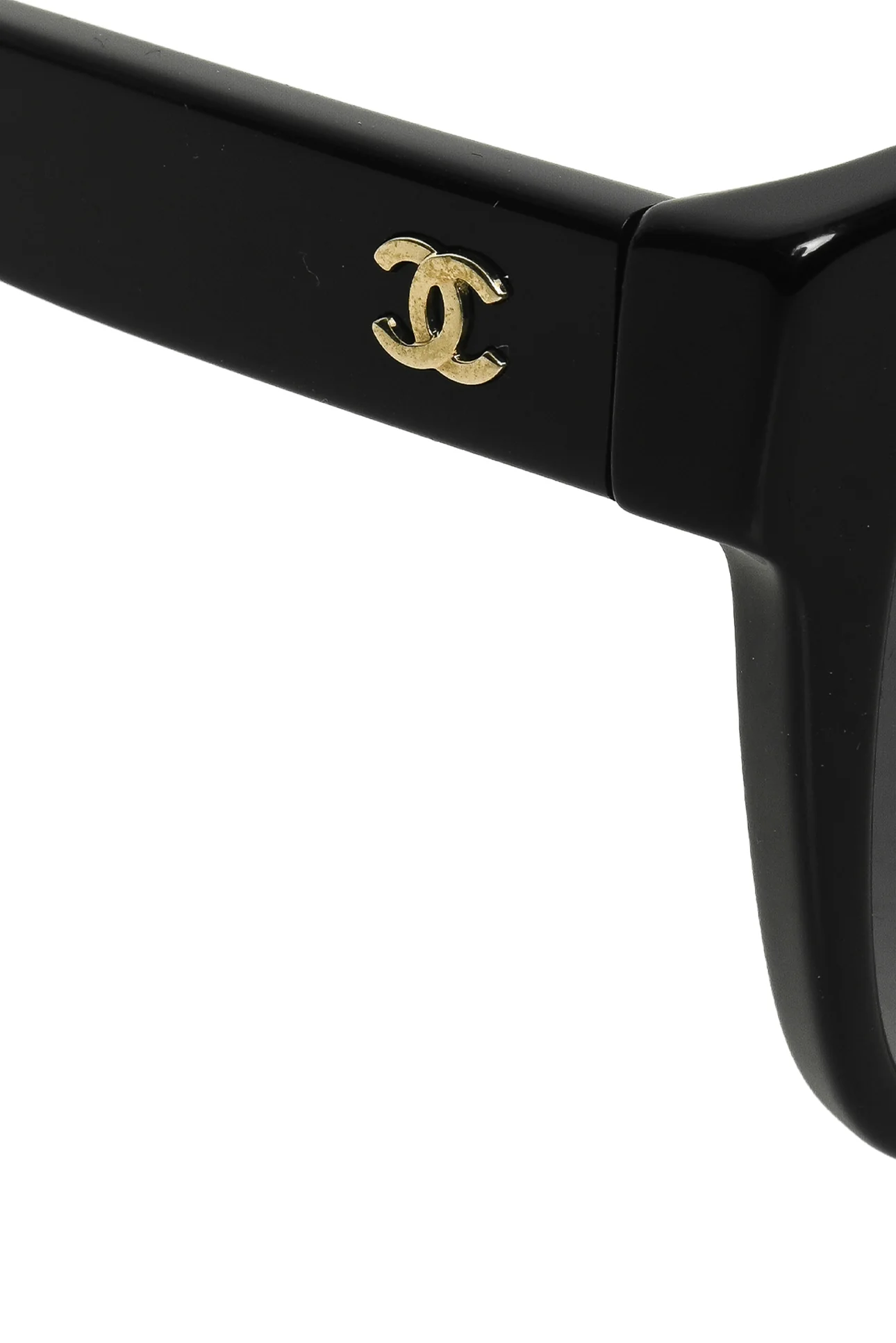 Chanel CC Faux Black Pearl Chain Polarized Sunglasses - Image 5