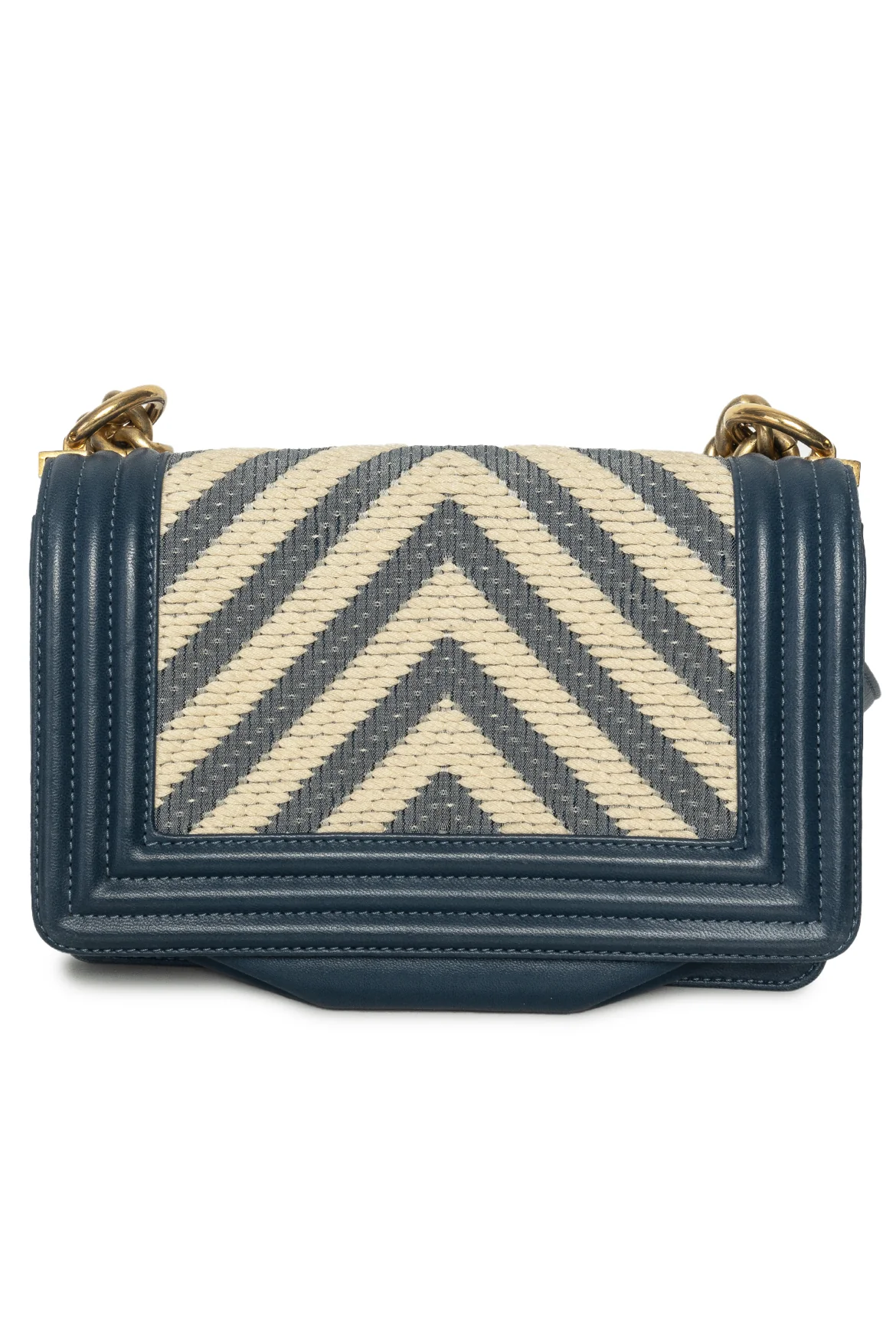 Chanel Chevron Braided Small Boy Flap Bag - Image 3