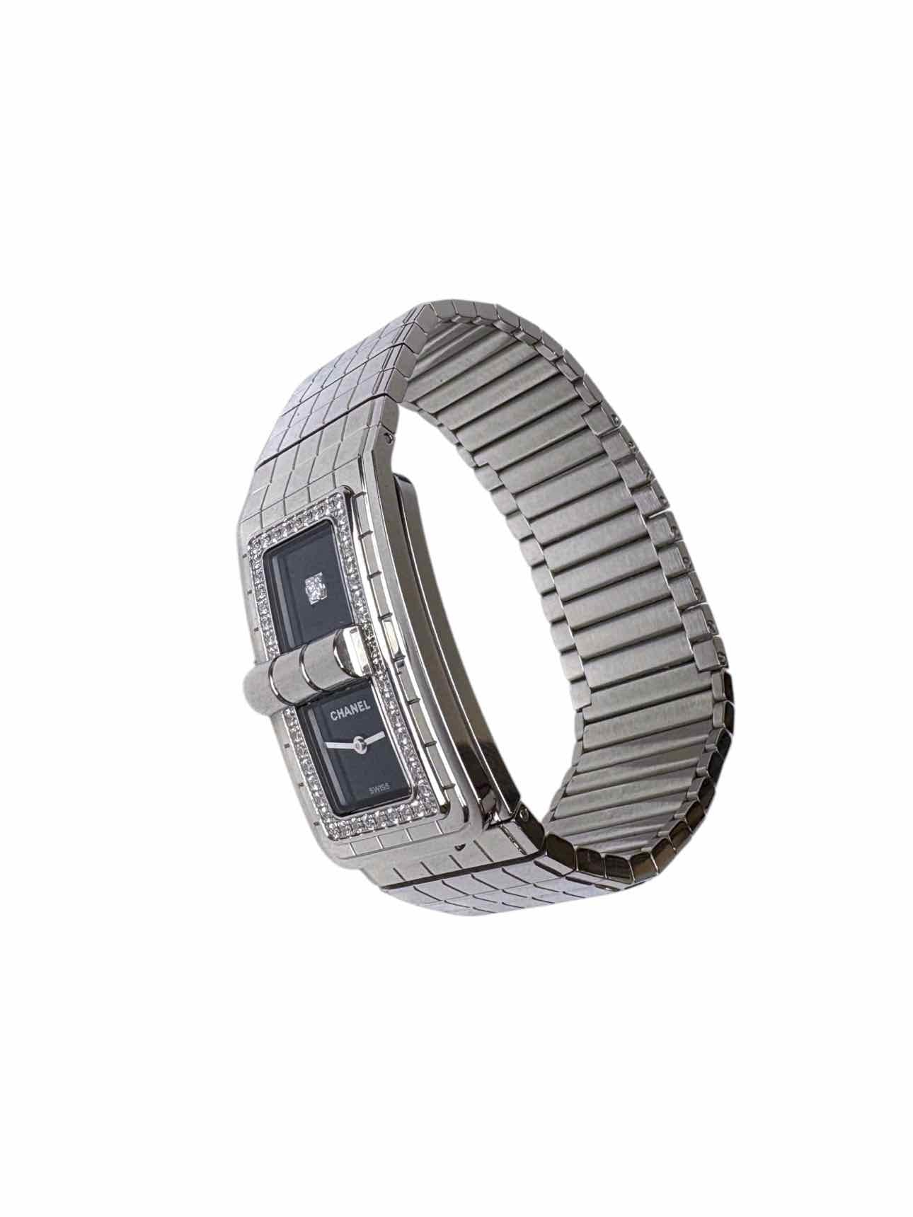 Chanel Code Coco Diamond Encrusted Stainless Steel Watches - Image 4