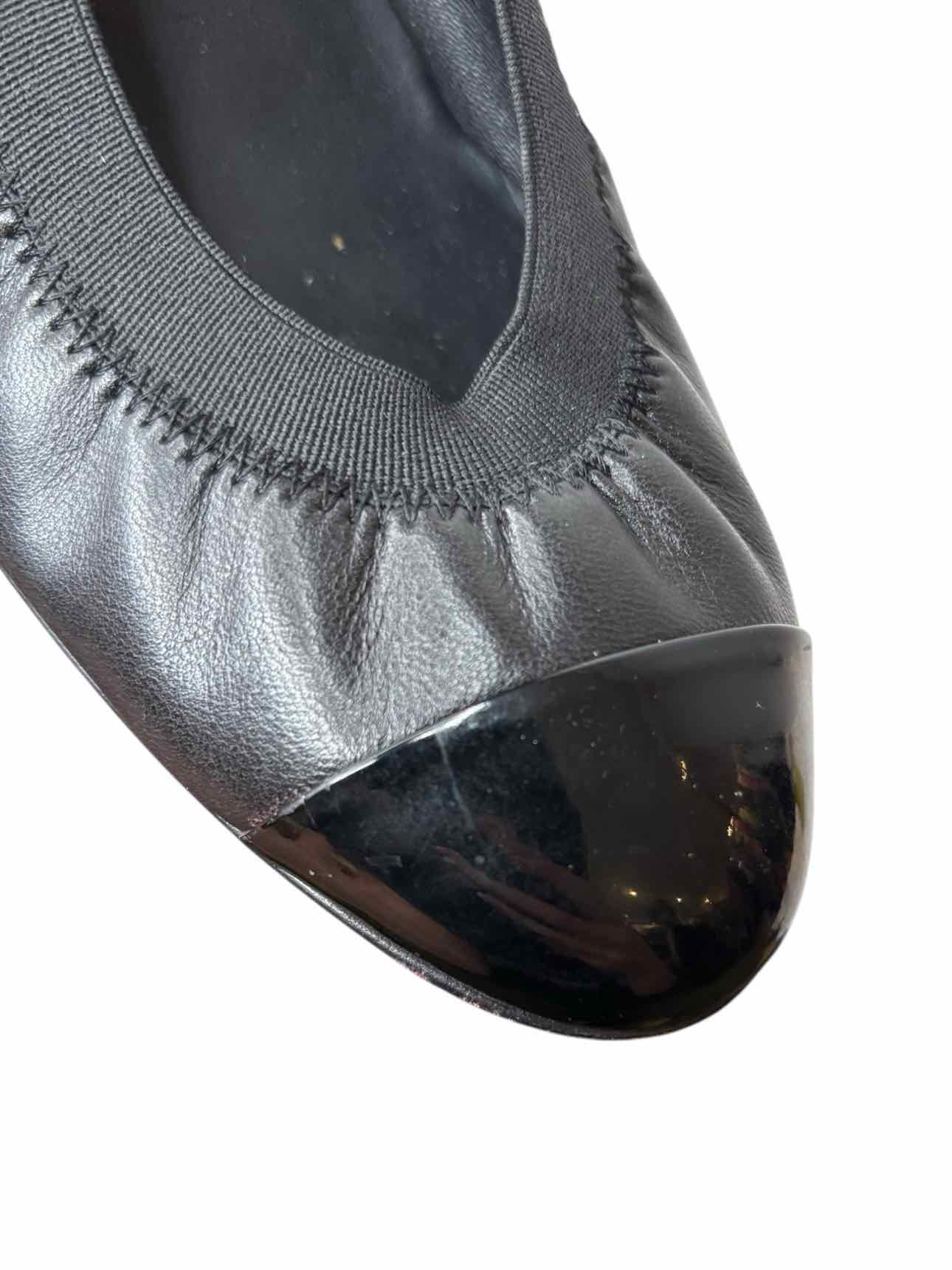 Chanel Elastic Leather Embroidered Size 40.5 Pumps - Image 8