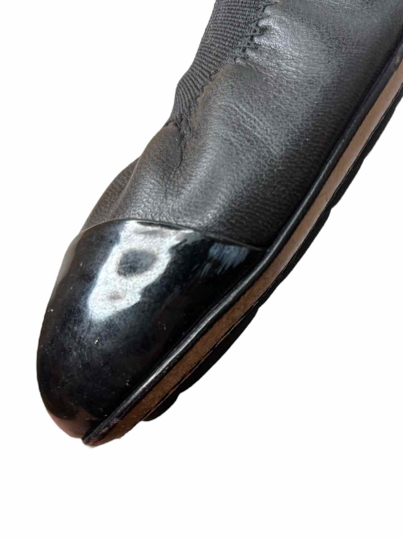 Chanel Elastic Leather Embroidered Size 40.5 Pumps - Image 9