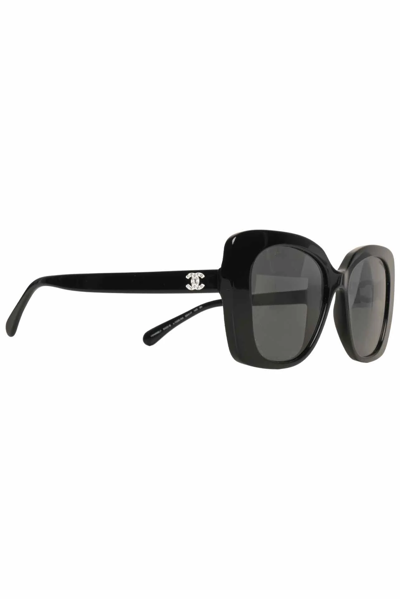 Chanel Embellished Logo Square Sunglasses - Image 2