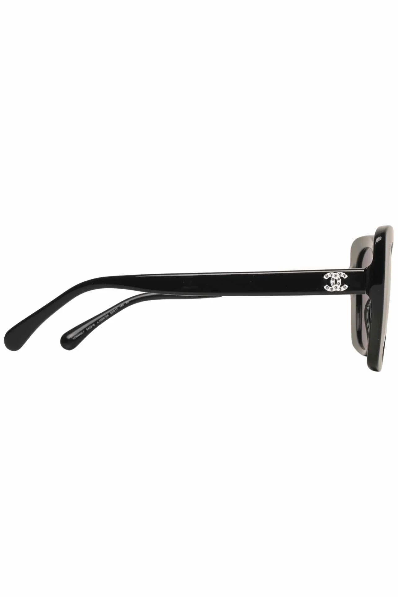 Chanel Embellished Logo Square Sunglasses - Image 3
