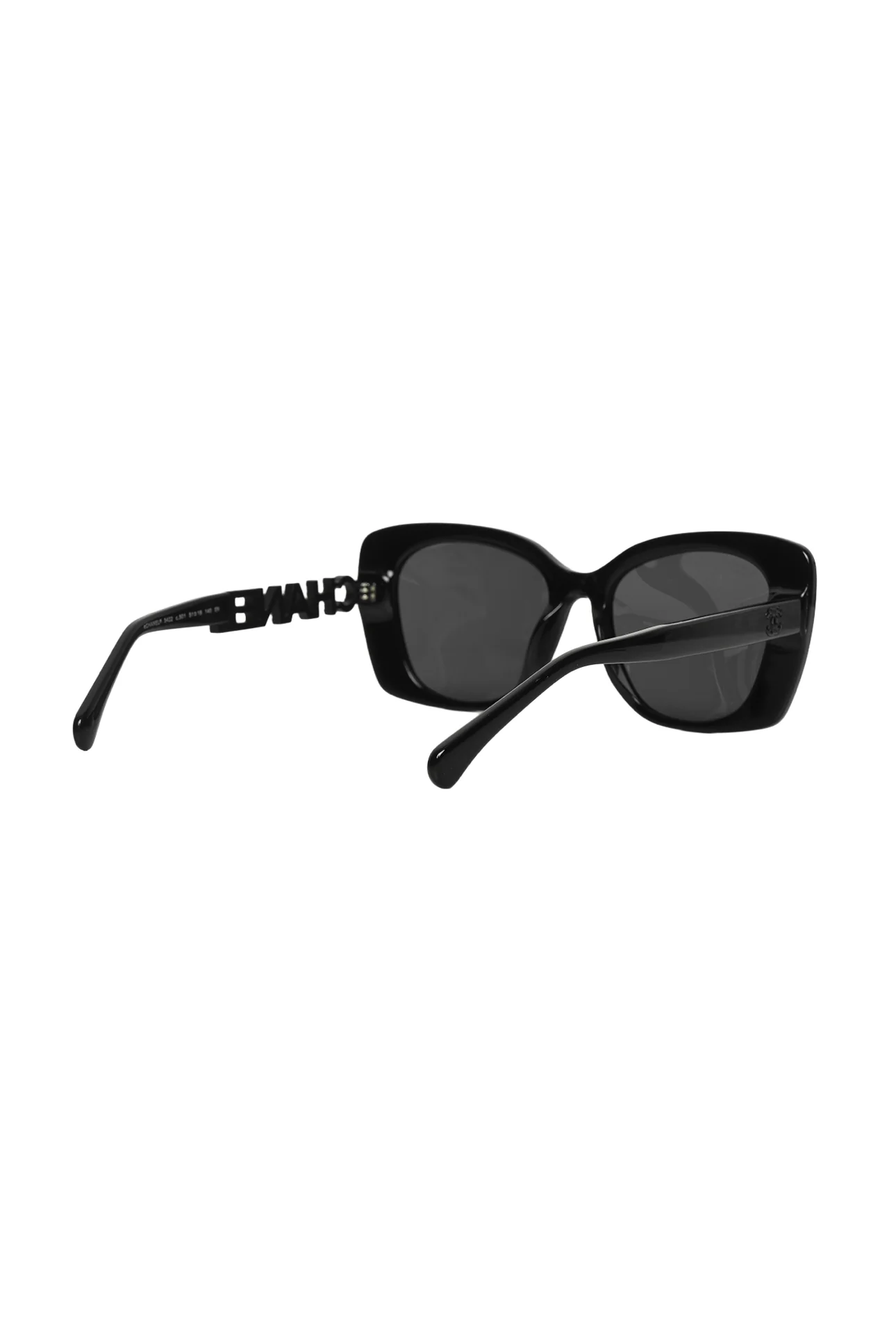 Chanel Embellished Logo Square Sunglasses - Image 4