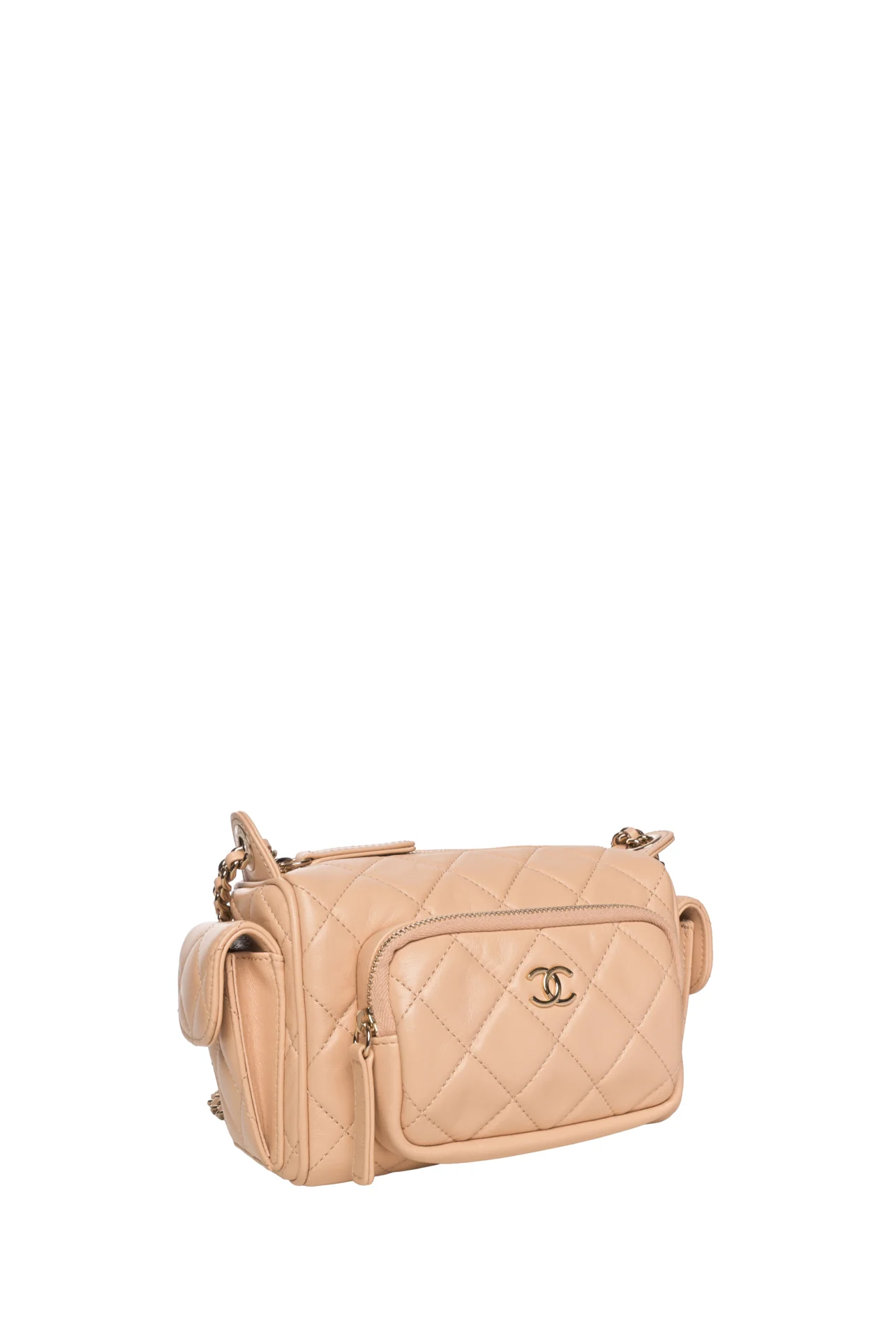 Chanel Lambskin Quilted Multi-Pocket Camera Case Shoulder Bag - Image 2