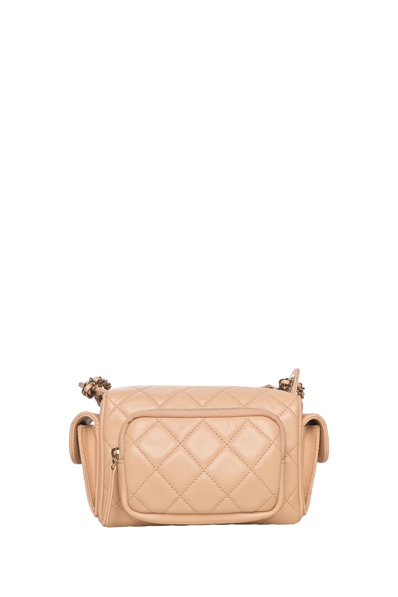 Chanel Lambskin Quilted Multi-Pocket Camera Case Shoulder Bag - Image 4