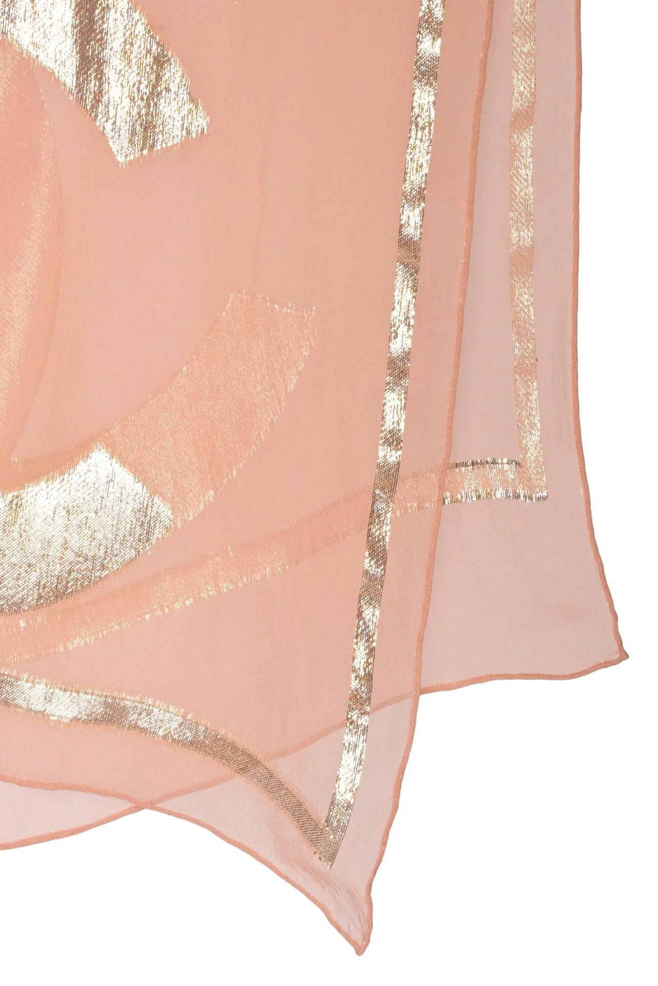 Chanel Metallic CC Sheer Silk-Blend Scarf - Image 2