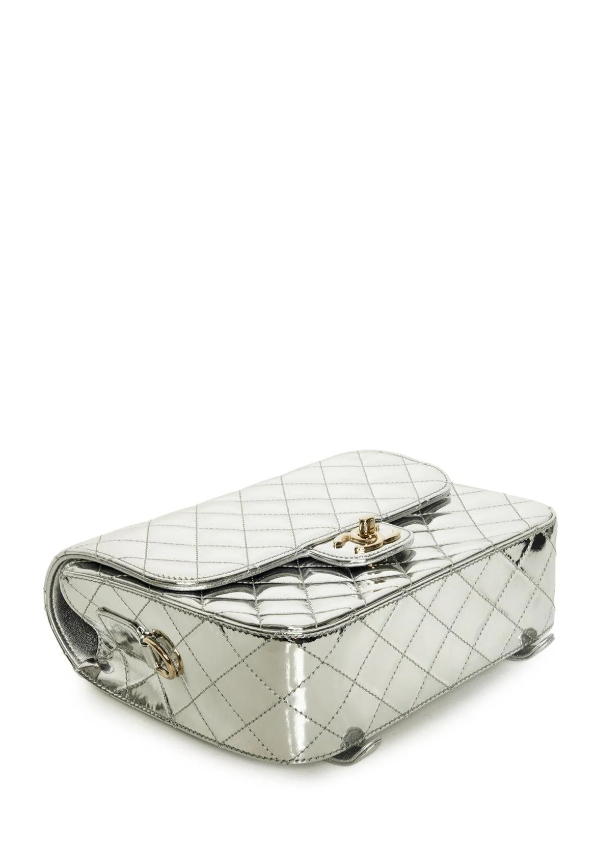 Chanel Mirror Calfskin Metallic Quilted Hollywood Boulevard BackPack - Image 5