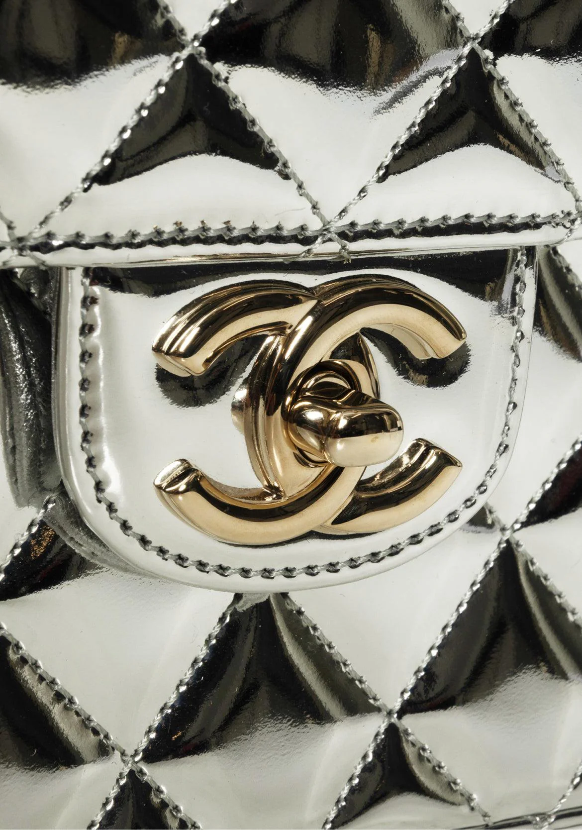 Chanel Mirror Calfskin Metallic Quilted Hollywood Boulevard BackPack - Image 6