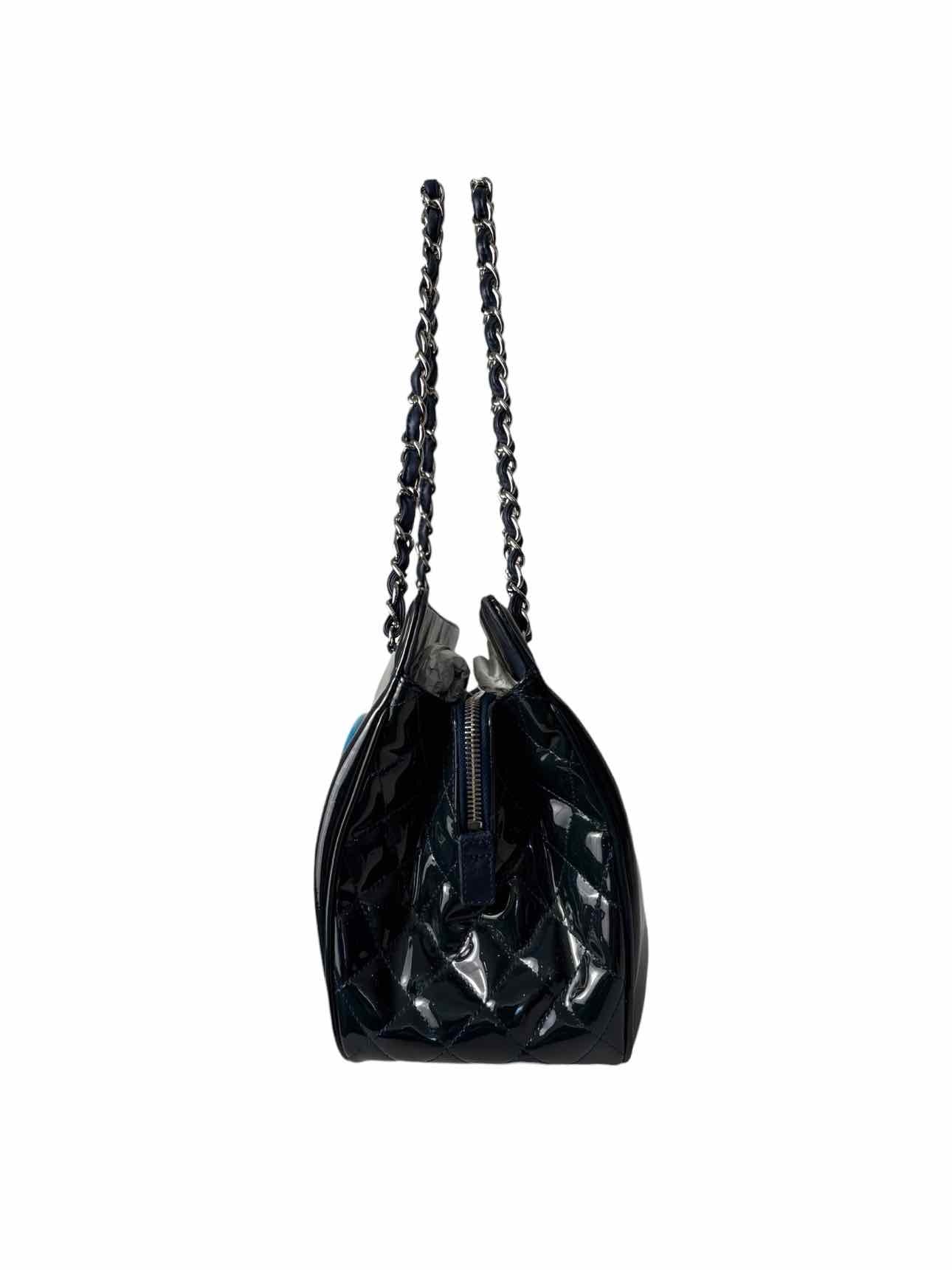 Chanel Patent Leather Logo Lipstick Purse - Image 2