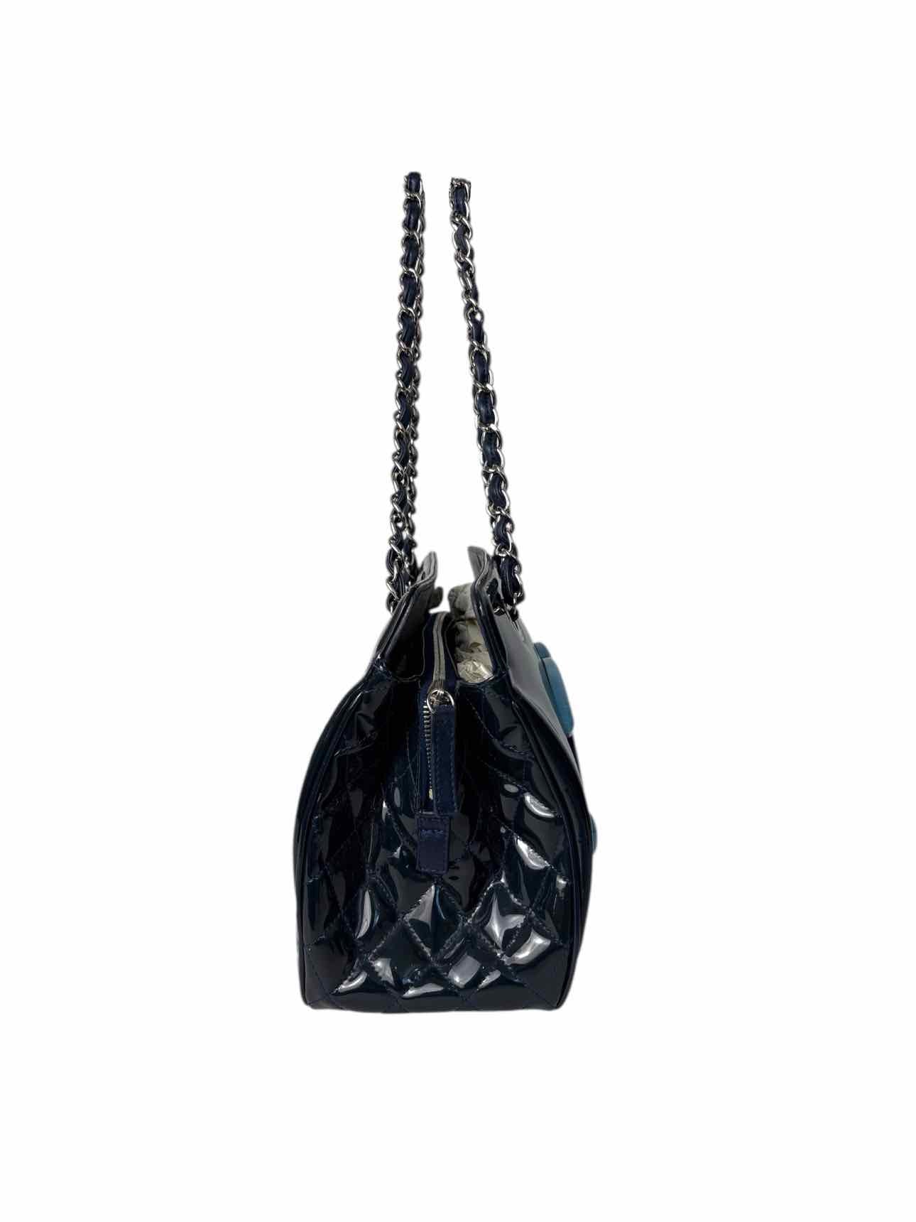 Chanel Patent Leather Logo Lipstick Purse - Image 4