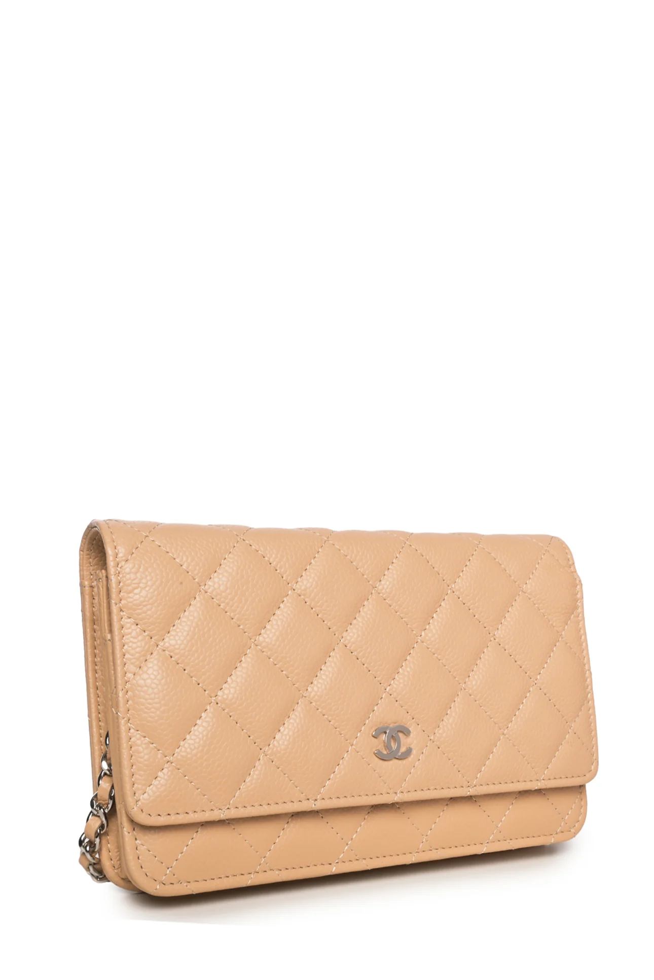 Chanel Quilted Caviar Wallet on Chain - Image 2