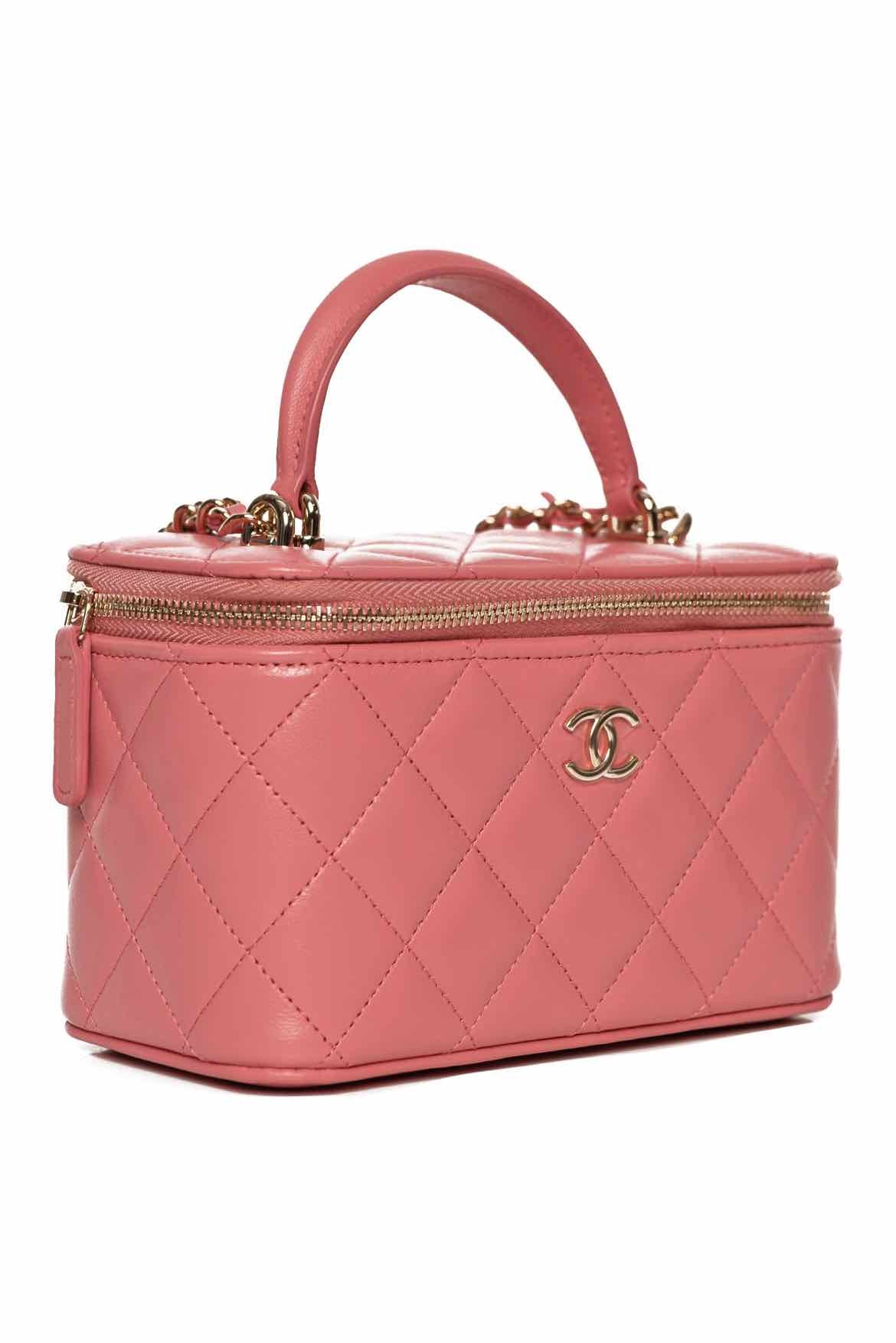 Chanel Quilted CC Top Handle Vanity Case Crossbody - Image 2